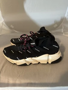 Balenciaga Women's Low-cut Speed Trainer Black/Pink EU37US7 36571c - Picture 1 of 11
