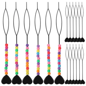 18 Pcs Needle Baby Beaders for Braids Women Ponytail Maker - Picture 1 of 11