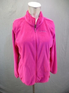 Columbia Size XL (18-20) Girls Full Zip Stand Collar Hi-Pile Athletic Jacket 702 - Picture 1 of 9