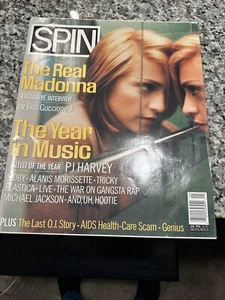 MADONNA SPIN MAGAZINE JANUARY 1996 GOOD CONDITION!! - Picture 1 of 2
