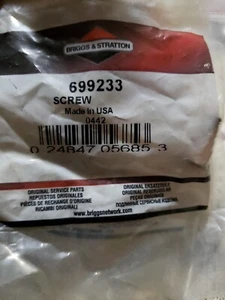 OEM Briggs & Stratton 699233 vite di ricambio, set di 2 - Foto 1 di 2
