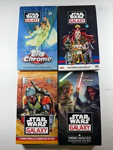 2021-2024 Star Wars Galaxy, Base Cards 1-100 (Four Complete Sets) - Picture 1 of 6