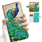 ( For Google Pixel 6A ) Wallet Flip Case Cover Aj23513 Peacock