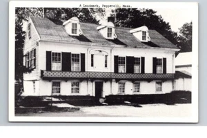 Pepperell MA, 4 Townsend Street, Wahrzeichen, noch da, Postkarte 50er Jahre - Bild 1 von 2