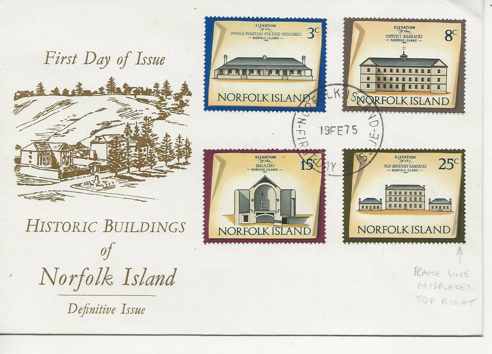 Norfolk Island Comm/FDC - Historical Buildings - 1975 (005) - Image 1 of 1