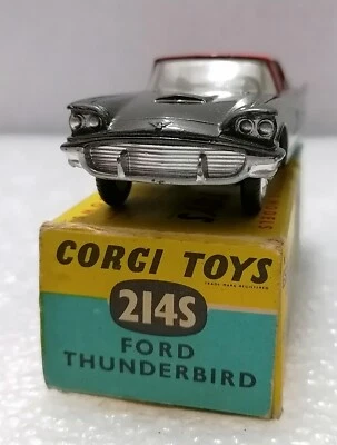 FORD THUNDERBIRD Hardtop - Vintage Corgi toys 214S , Made in Gt. Britain 1962 - Image 1 of 4