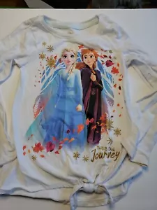 Camiseta Disney World Princesa Frozen 2 Anna & Elsa Niñas 4-5 XS en lo desconocido - Imagen 1 de 5