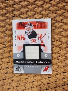 2010-11 SP Game Used Edition - Authentic Fabrics #AF-MB Martin Brodeur (MEM)