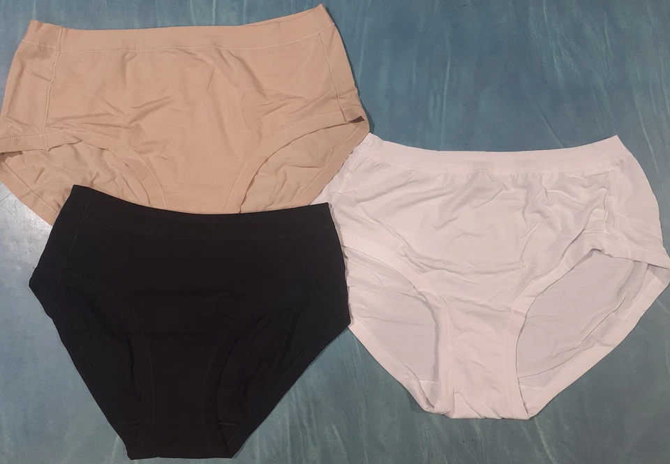 SLIP MUTANDA VITA ALTA MICRO MODAL - VITTORIA V711 BIANCO NERO NUDO - EX SAMMA - Immagine 1 di 1