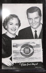 W Exhibit Movie & Recording Stars, 1950's, Mary Healy & Peter Lind - Picture 1 of 1