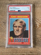1971 Topps Football PSA 3 Terry Bradshaw Rookie Card HOF Steelers