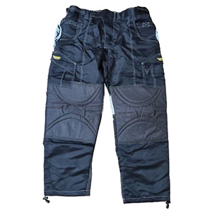 Vtg JT Paintball Team Pants Men’s 44 Black White Vented Padded Zip Snap NWOT - Picture 1 of 14