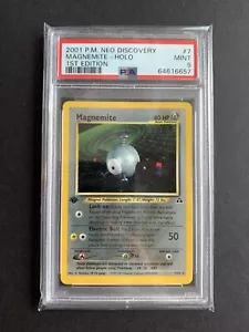 Pokémon Magnemite 1a Edizione Neo Discovery Holo PSA 9 (64616657) - Foto 1 di 2