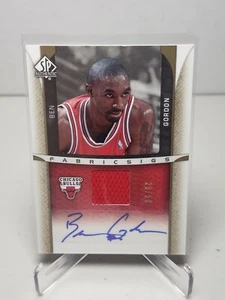 2006-07 Upper Deck SP Authentic Ben Gordon /50 Patch Auto - Chicago Bulls - Picture 1 of 2