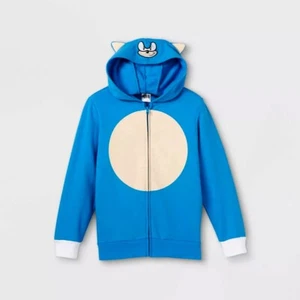 Sonic the Hedgehog Costume Hoodie Jacket Cosplay Boys Girls Kids Zipper Sz 4-18 - Picture 1 of 5