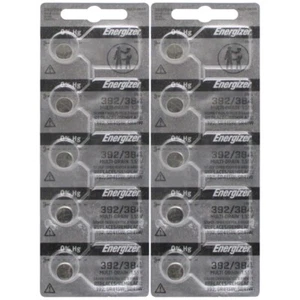 10 ENERGIZER 392 384 192 SR41SW LR41 AG3 V384 V392 D384 D392 Watch Batteries - Picture 1 of 3