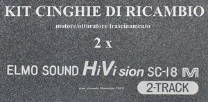 ★ KIT CINGHIE DI RICAMBIO 2 x PROIETTORE ELMO SOUND HI Vision SC-18 M M/O ★ - Photo 1/1