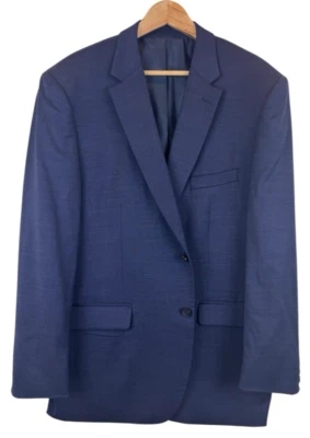 Kenneth Cole Slim Fit Awearness Blazer Blue 46R 98% Wool 2% Spandex 2 Button - Image 1 of 4