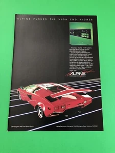 LAMBORGHINI COUNTACH ALPINO VINTAGE ORIGINAL ANUNCIO IMPRESO ANUNCIO IMPRESO B14 - Imagen 1 de 1
