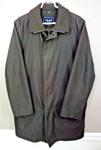 Ralph Lauren - Chaps Pea Coat Mens 40 R XL Brown Zip Up Wool Blend Jacket - Picture 1 of 15