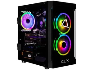 CLX SET Gaming Desktop - AMD Ryzen 5 5500 3.6GHz 6-Core Processor, 16GB DDR4 Mem - Picture 1 of 6