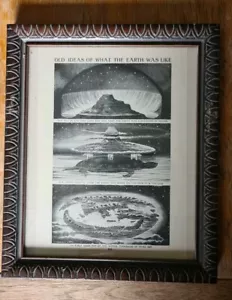 Print From A 1930s Book. 'Old Ideas of Earth' Freepost Within Mainland UK. - Picture 1 of 6