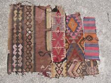 turkish kilim scraps to frame, vintage rugs, antique rug, old kelims, diy supply