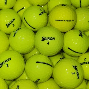 24 pelotas de golf amarillas Srixon Soft Feel usadas amarillas grado 5A AAAAA - Imagen 1 de 7