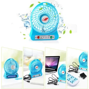 Portable Rechargeable Mini Speeds Hanging Neck Neckband Fan 3 Speeds Mini Fan 3 - Picture 1 of 14