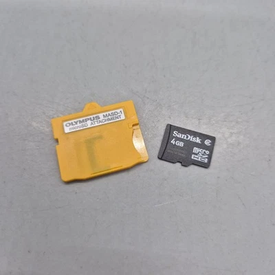 Olympus Micro SD Card to xD-Picture Card Adapter MASD-1 and 4GB Micro SD - Image 1 of 2