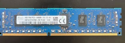 SK hynix 4GB PC3-14900R DDR3-1866 ECC Registered Memory Module HMT451R7AFR8C-RD - Image 1 of 2