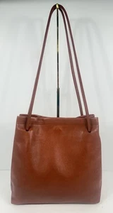 Vintage Descendant Valerie Stevens Camel Brown Leather Minimalist Shoulder Bag - Picture 1 of 16