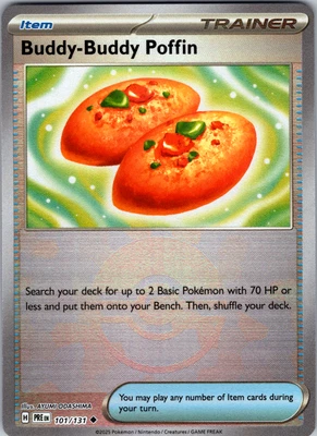 Buddy-Buddy Poffin Pokeball 101/131 SV: PRE Uncommon - NM - Image 1 of 2
