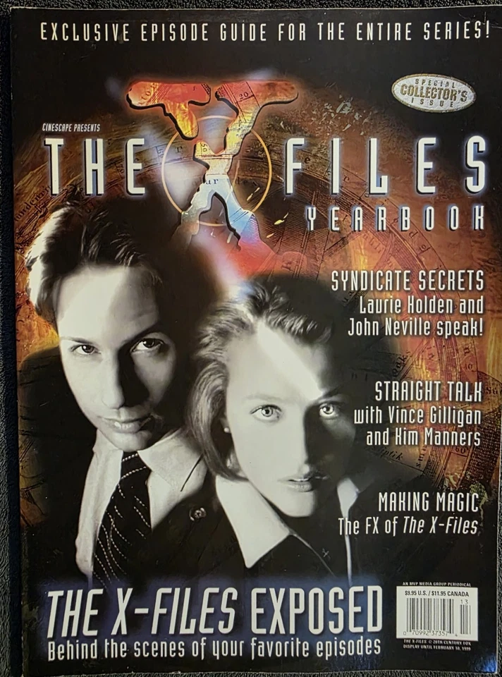 X Files Yearbook Cinescape Magazine Collectors Issue Vol 4 No 6 Mulder Scully