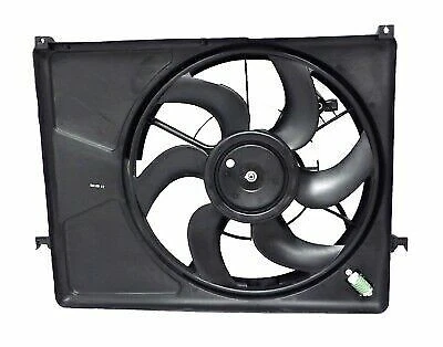 Radiator Single Fan Assembly L4, 2.4L fits 2006 2007 2008 2009 2010 Kia Optima - Image 1 of 2