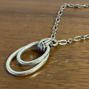 Brighton Interlock Infinity Long Necklace 22” - 25” NWT - Picture 1 of 12