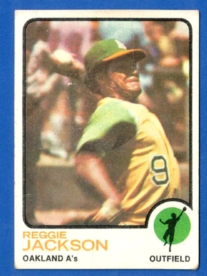 Reggie Jackson 1973 Topps #255***Envío gratuito***Baja calidad Foto 1 de 2