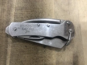 Vintage Black Wolf 2004 Australian Military Army Clasp Folding Pocket Knife - Bild 1 von 17