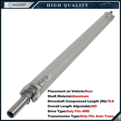 Rear Driveshaft For GMC Sierra Chevrolet Silverado 2500 HD 2001-2007 936-276 4WD - Изображение 1 из 4