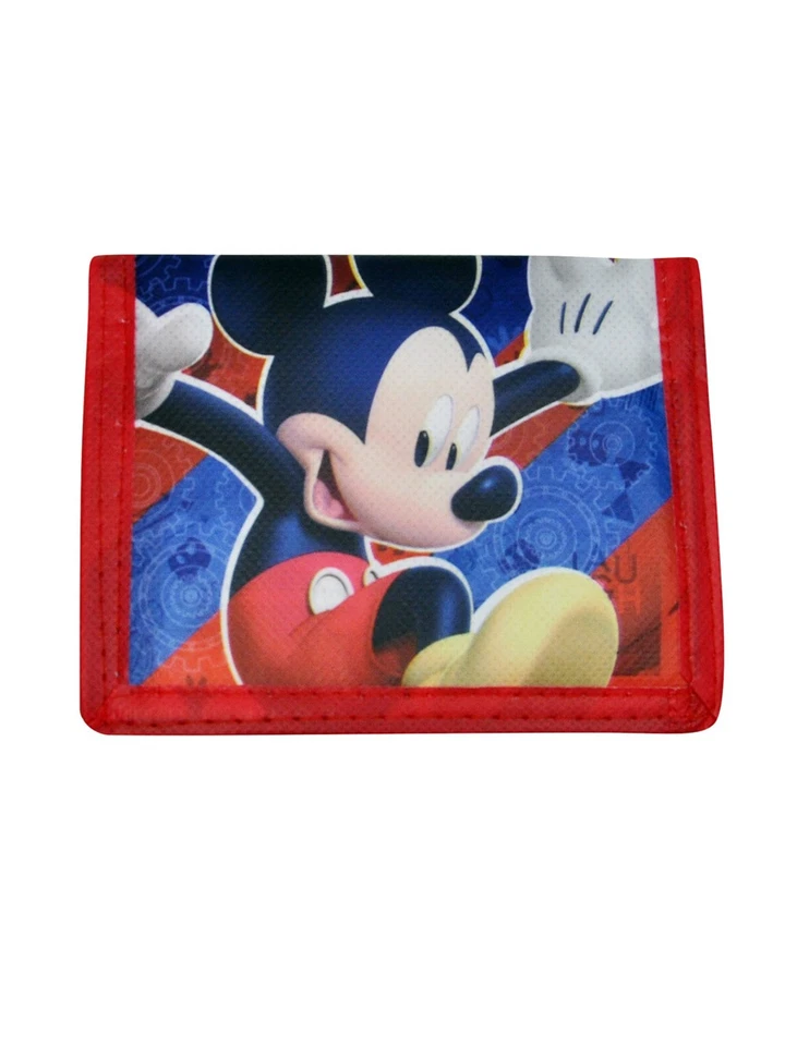 Boys Mickey Mouse Clubhouse Bi-Fold Wallet Red Blue - Image 1 of 4