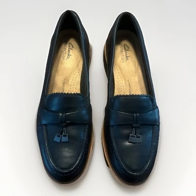 Кожаные мокасины Clarks Collection с кисточками Westlynn Bella черные кожаные - Изображение 1 из 4