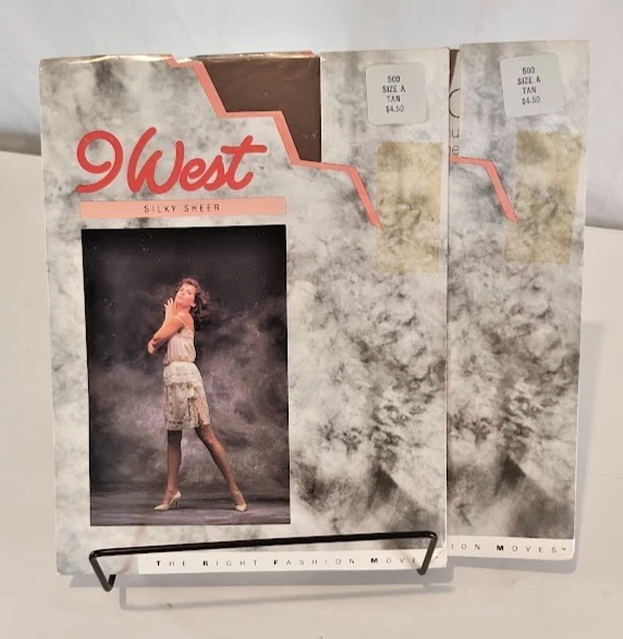 Pantimedias vintage Nine West tostadas sedosas transparentes talla A Foto 1 de 4