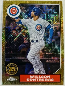 Topps 2022 Chrome Mojo Silver Pack Refractor 1987 Topps Willson Contreras - Imagen 1 de 2