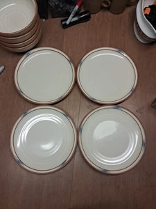 4 Noritake Stoneware Raindance Salad Plates 8 1/4" Euc Bin 203 - Picture 1 of 11