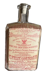 Antike T Felix Gouraud orientalische Sahneflasche beschriftet HOPKINS NEW YORK NY - Bild 1 von 17