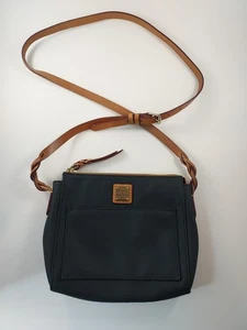 Dooney & Bourke Navy Blue Pebbled Leather Marlee Crossbody Bag Purse - Picture 1 of 17
