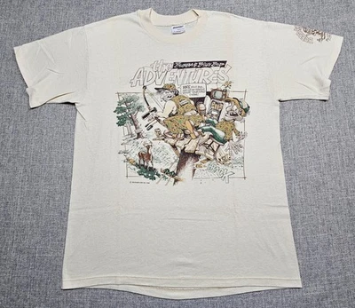 Camisa De Colección Bubba & Billy Bob Para Hombres Ciervos Grandes Caza Divertida Parodia Gráfica Años 80 Foto 1 de 4