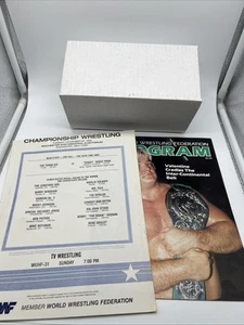 WWF World Wrestling Federation Program magazine #118 W 1984 Match Listing Page - Picture 1 of 10