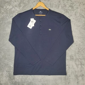 Camisa Lacoste Para Hombre XL Manga Larga Henley Pima Algodón TH3082 51 166 - Imagen 1 de 10