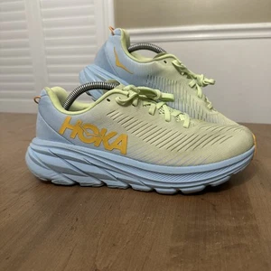 Hoka Rincon 3 Damenschuhe Größe 8,5 blau gelb Laufen leichtes Mesh 1119396 - Bild 1 von 10